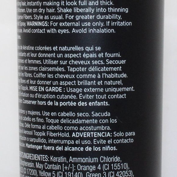 Toppik 27.5g Hair Fibers - All Colors - 100% Authentic - Free Shipping - Picture 13 of 16